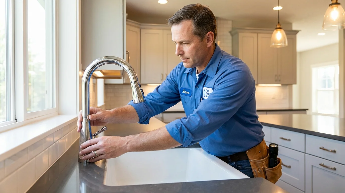 Kitchen faucet installation by Johns Plumbing LLC in Chatfield