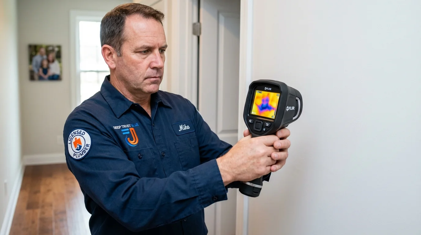 Thermal imaging leak detection by Johns Plumbing LLC in Chatfield